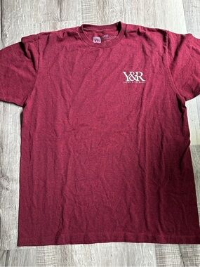 Young & Reckless Short Sleeve Crew Tee in Burgundy